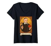 Femme Saint Jean Eudes, prêtre, Sacré-Cœur, Saint catholique T-Shirt avec Col en V
