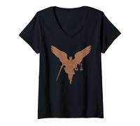 Femme Saint Michel, L'archange Guerrier De La Justice. La Foi T-Shirt avec Col en V