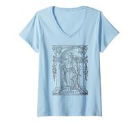 Femme Saint Paul Apôtre Vintage Catholique Saint des Théologiens T-Shirt avec Col en V