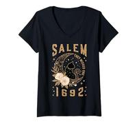 Femme Salem 1692 Ils ont raté un procès de sorcière de Salem Women Witchy T-Shirt avec Col en V