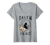 Femme Salem 1692 Ils ont raté un procès des sorcières d'Halloween à Salem 1692 T-Shirt avec Col en V