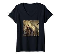 Femme Salma Hayek Frida Kahlo Desperado Acteur par Michael Grecco T-Shirt avec Col en V