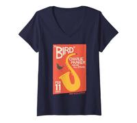 Femme Salon Charlie Parker Bee Hive, Chicago 1955 T-Shirt avec Col en V