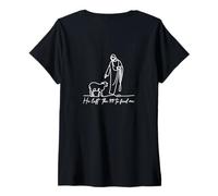 Femme Salon de Jésus-Christ - Matthieu 18-1 sur 99 T-Shirt avec Col en V
