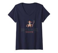 Femme Saloon Dirty Sanchez T-Shirt avec Col en V