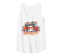 Femme Salty Beach Lunettes de Soleil Motif léopard Débardeur