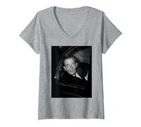 Femme Salvador Dalí Artiste surréaliste à Londres 1959 T-Shirt avec Col en V