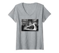 Femme Sam Kinison, comédien en Direct avec Guitare de Michael Grecco T-Shirt avec Col en V