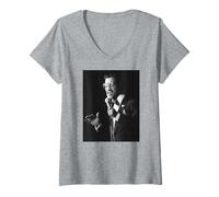 Femme Sammy Davis Jr. 1982 Sammy Sort de Nouveau T-Shirt avec Col en V