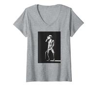 Femme Sammy Davis Jr Rat Pack Chanteur Live in London 1961 T-Shirt avec Col en V