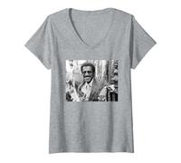 Femme Sammy Davis Jr Rend Hommage aux Stars du London Palladium T-Shirt avec Col en V