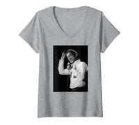 Femme Sammy Davis Jr. The Candy Man Singer Live 1982 Rat Pack T-Shirt avec Col en V