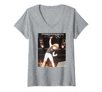 Femme Sammy Hagar Van Halen Live Balance Tour, époque 1995 T-Shirt avec Col en V