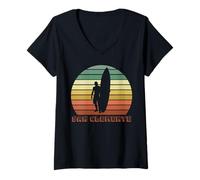 Femme San Clément T-Shirt avec Col en V