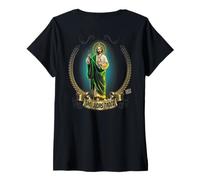 Femme San Judas Tadeo, Apostol de nuestro Señor Jesucristo T-Shirt avec Col en V