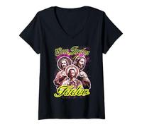Femme San Judas Tadeo Santo patrón de las causas Jude the Apostle T-Shirt avec Col en V