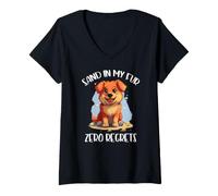 Femme Sand in My Fur Zero Regrets T-Shirt avec Col en V