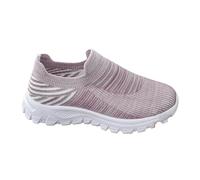 Femme Sandales Orthopédiques Compensées Portefeuille Cuir Marron Baskets décontractées en Respirante pour Couple, Unisexes, Chaussures de Marche légères et Confortables à Semelle(Light Purple, 43)