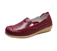 Femme Sandales Orthopédiques Compensées Robe Déguisement Women Shoes Comfortable Soft Soled Shoes Fashionable One Head Mom Ballerines Blanches pour Femmes (40)