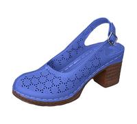 Femme Sandales Sandales Compensees Femme Confortable Mules Été Plateforme Bout Ouvert Rome Chaussures Vintage Pantoufles À L'avant Avec Semelle Intérieure Et Talons Hauts De Bain À Bride Arrière