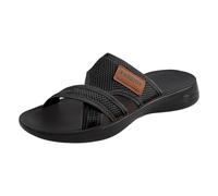 Femme Sandales Sandales De Marche En Cuir Fleur Brodée Vintage Décontracté Semelle Souple Orthopédique Voûte Plantaire Yoga Mat Elégantes Léger Slip on Plage Flip Flops Avec Comfortable Arch Support