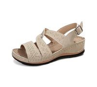 Femme Sandales Sandales s pour femmes pour la détente quotidienne et les activités de plage en plein air avec un design à bout ouvert et une tige en cuir idéales la saison estivale,se marient