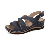 Femme Sandales Sandales s pour femmes pour la détente quotidienne et les activités de plage en plein air avec un design à bout ouvert et une tige en cuir idéales la saison estivale,se marient