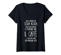 Femme sans Eau, il n'y aurait Pas de Vie T-Shirt avec Col en V