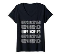 Femme sans principes T-Shirt avec Col en V