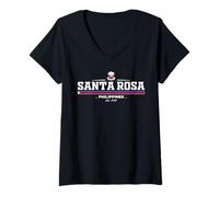 Femme Santa Rosa Philippenes T-Shirt avec Col en V
