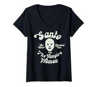 Femme Santo El Enmascarado The Silver Masked Mexicans Wrestler T-Shirt avec Col en V