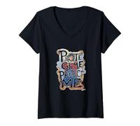 Femme Santo Niño de Atocha, Saint Enfant d'Atocha T-Shirt avec Col en V