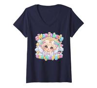 Femme « Satan Est Occupé, Puis-Je Vous Aider » (Parodie) - Un Ange T-Shirt avec Col en V