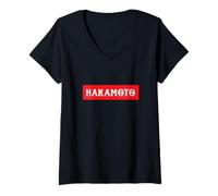 Femme Satoshi Nakamoto Auteur du Bitcoin Whitepaper BTC Crypto T-Shirt avec Col en V