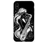 Femme saxophoniste Graphique Coque pour iPhone XS Max