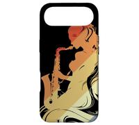 Femme saxophoniste, Look Vintage, Orchestre d'harmonie Coque pour iPhone Air