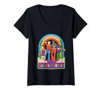 Femme Say No to Hate Sarcastic Retro Vintage Funny Adult Humor T-Shirt avec Col en V