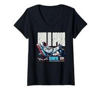 Femme Sci-FI Chill in Space Chill Beyond Time Cosmo Blast T-Shirt avec Col en V