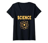Femme Science pour Les scientifiques et Les étudiants, mais Aussi pour Les Fans scientifiques T-Shirt avec Col en V