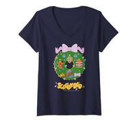 Femme Scooby-Doo Couronne de Vacances Snacks festifs T-Shirt avec Col en V
