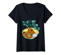 Femme Scooby-Doo Father's Day Mystery Solver Dad T-Shirt avec Col en V