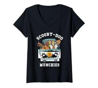 Femme Scooby Doo Munchies Run T-Shirt avec Col en V