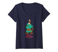Femme Scooby Doo Santa : Je Peux Expliquer Les joies de Noël T-Shirt avec Col en V