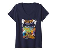 Femme Scooby-Doo Where are You Group T-Shirt avec Col en V