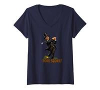 Femme Score Avant | Abraham Lincoln Golfer Driver Civil War T-Shirt avec Col en V