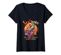 Femme Scorpio The Enigma Everyone Wants to Solve T-Shirt avec Col en V
