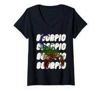 Femme Scorpion T-Shirt avec Col en V