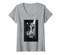 Femme Scorpions Chanteur Klaus Meine Live At Reading 1979 T-Shirt avec Col en V