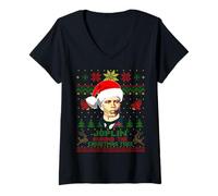 Femme Scott Composer Joplin Around The Christmas Tree Noël T-Shirt avec Col en V