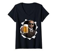 Femme Scott Joplin Bière T-Shirt avec Col en V